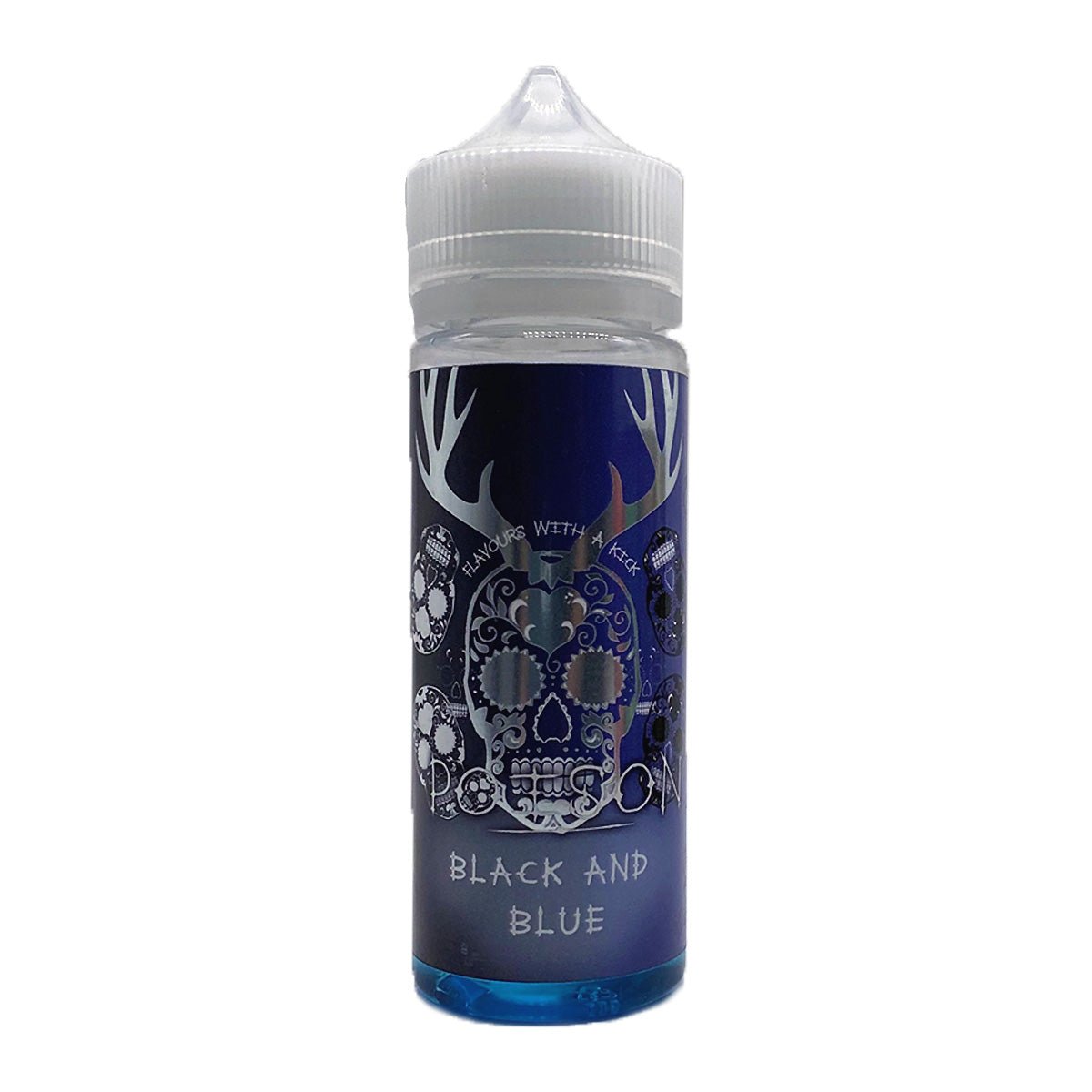 Poison 100ml E-Liquid-Black & Blue-vapeukwholesale