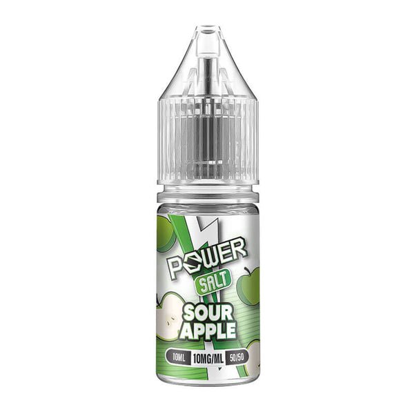 Power by JNP Nic Salts 10ml E-liquids - Pack of 10-Sour Apple-vapeukwholesale