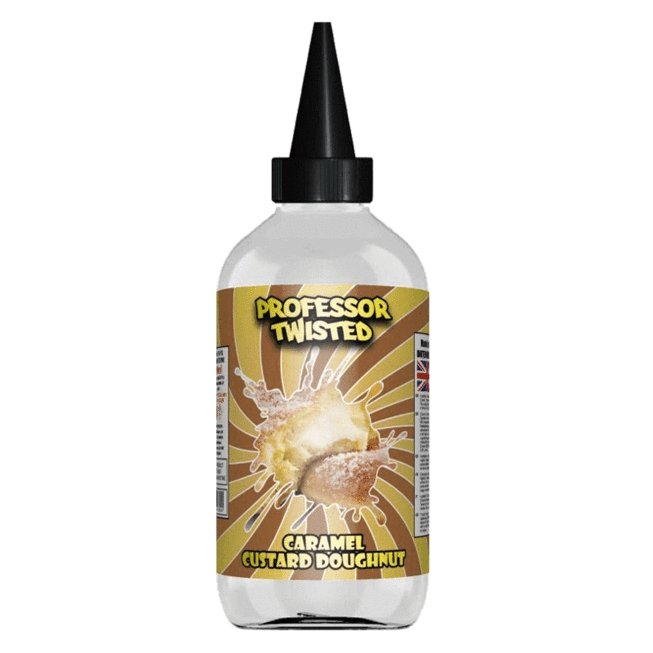 Professor Twist 200ml Shortfill-Caramel Custard Doughnut-vapeukwholesale