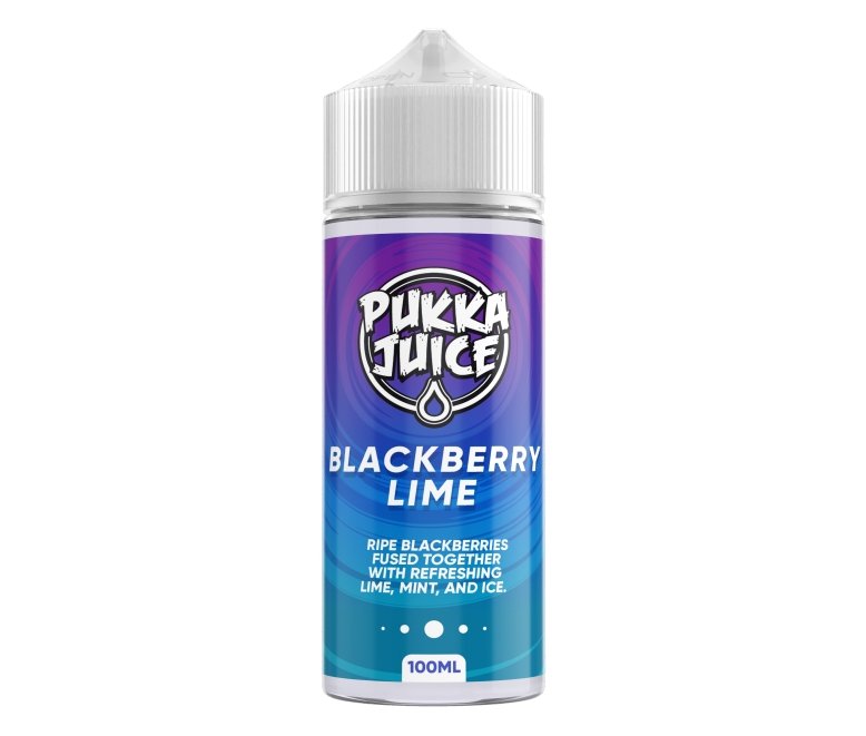 Pukka Juice 100ml Shortfill E-liquids-Blackberry Lime-vapeukwholesale