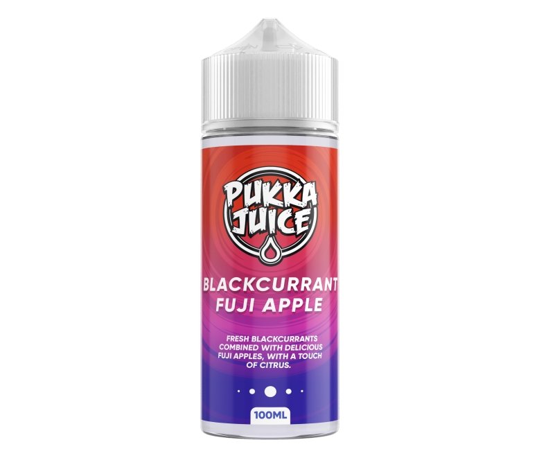 Pukka Juice 100ml Shortfill E-liquids-Blackcurrant Fuji Apple-vapeukwholesale