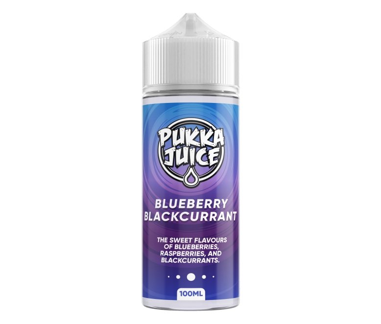 Pukka Juice 100ml Shortfill E-liquids-Blueberry Blackcurrant-vapeukwholesale