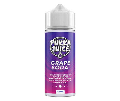 Pukka Juice 100ml Shortfill E-liquids-Grape Soda-vapeukwholesale