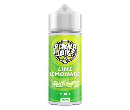 Pukka Juice 100ml Shortfill E-liquids-Lime Lemonade-vapeukwholesale