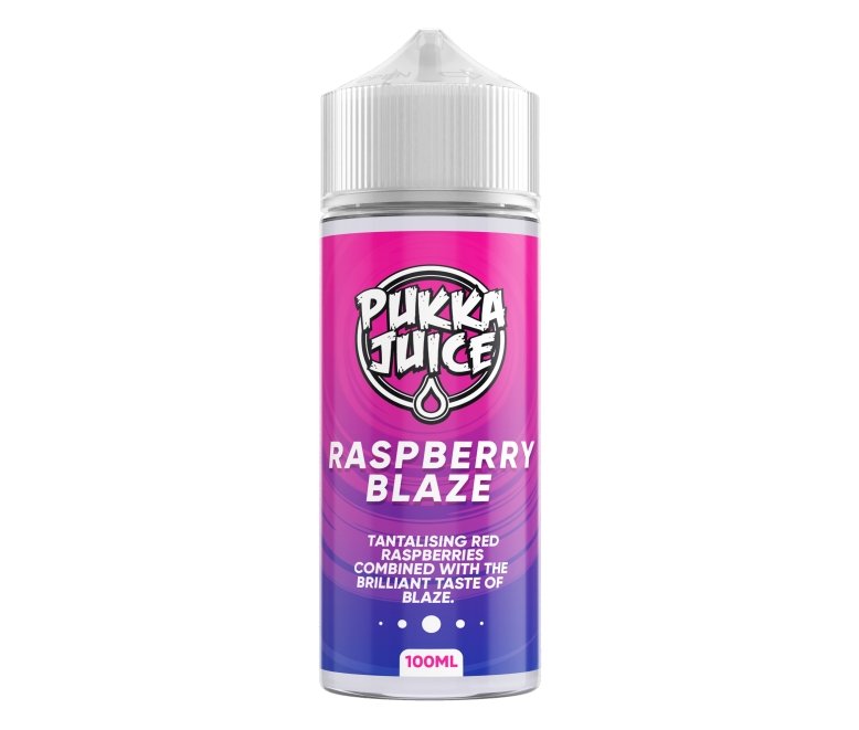 Pukka Juice 100ml Shortfill E-liquids-Raspberry Blaze-vapeukwholesale