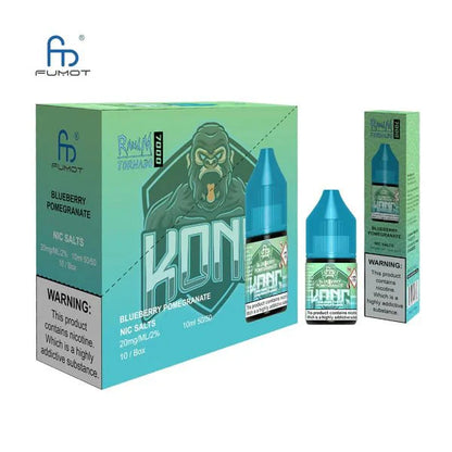 R and M 7000 Nic Salt 10ml - Box of 10 - Blueberry Pomegranate - vapeukwholesale