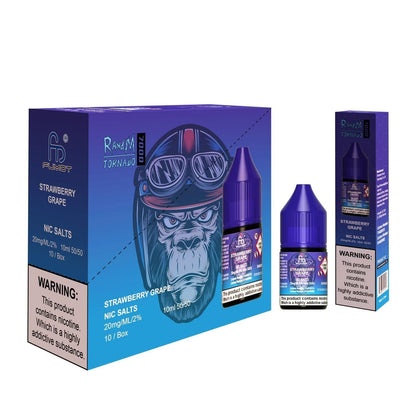 R and M 7000 Nic Salt 10ml - Box of 10-Strawberry Grape-vapeukwholesale