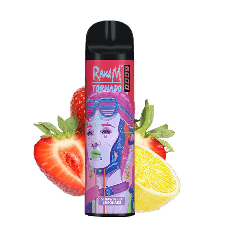 R and M Tornado 8000 Disposable Vape Pod - 20mg (Box of 10)-Strawberry Lemonade-vapeukwholesale