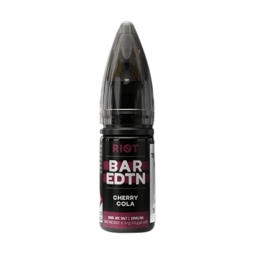 Riot Squad Bar Edition Nic Salt 10ml E-liquids - Box of 10-Cherry Cola-vapeukwholesale