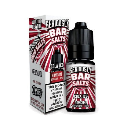 Seriously Bar Salt 10ml E-liquids Nic Salts - Box of 10-Cola Ice-vapeukwholesale