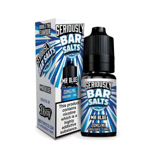 Seriously Bar Salt 10ml E-liquids Nic Salts - Box of 10-Mr Blue-vapeukwholesale