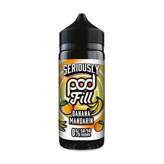 Seriously Pod Fill 100ml E-liquids-Banana Mandarin-vapeukwholesale