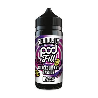 Seriously Pod Fill 100ml E-liquids-Blackcurrant Passion Fruit-vapeukwholesale