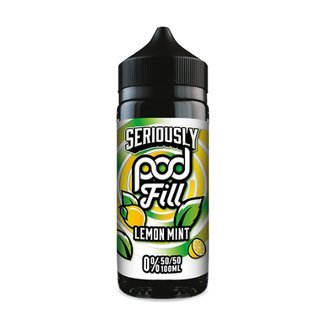 Seriously Pod Fill 100ml E-liquids-Lemon Mint-vapeukwholesale