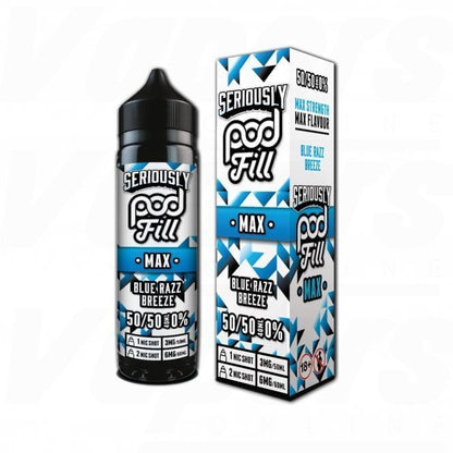 Seriously Pod Fill Max 50ml E - Liquid - Blue Razz Breeze - vapeukwholesale