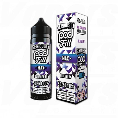 Seriously Pod Fill Max 50ml E - Liquid - Blueberry - vapeukwholesale