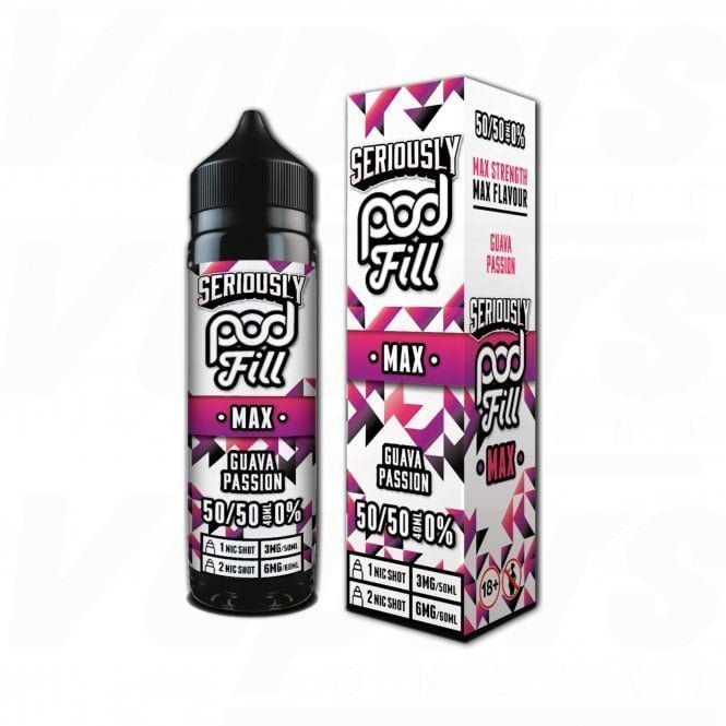 Seriously Pod Fill Max 50ml E - Liquid - Guava Passion - vapeukwholesale