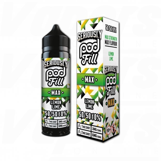 Seriously Pod Fill Max 50ml E - Liquid - Lemon Lime - vapeukwholesale