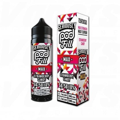 Seriously Pod Fill Max 50ml E - Liquid - Strawberry Candy - vapeukwholesale