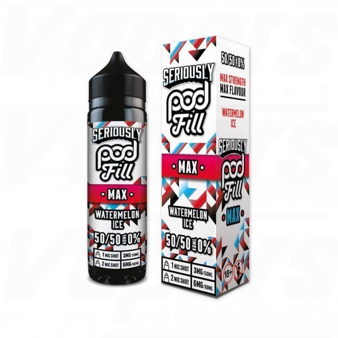 Seriously Pod Fill Max 50ml E - Liquid - Watermelon Ice - vapeukwholesale