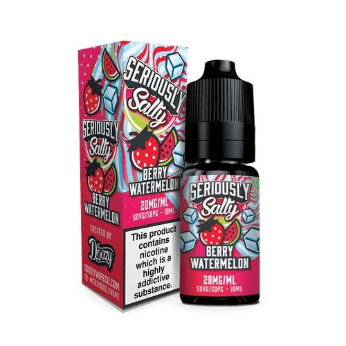 Seriously Salty 10ml Nic Salt (Pack of 10)-Berry Watermelon-vapeukwholesale