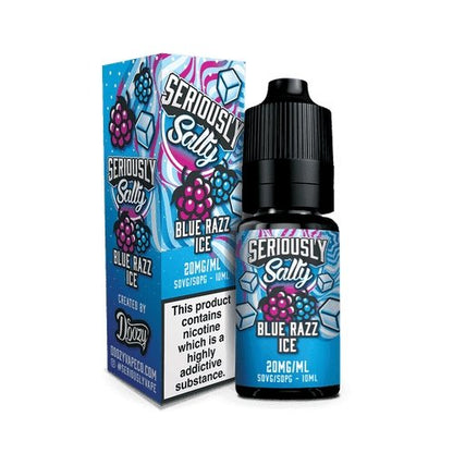 Seriously Salty 10ml Nic Salt (Pack of 10)-Blue Razz Ice-vapeukwholesale