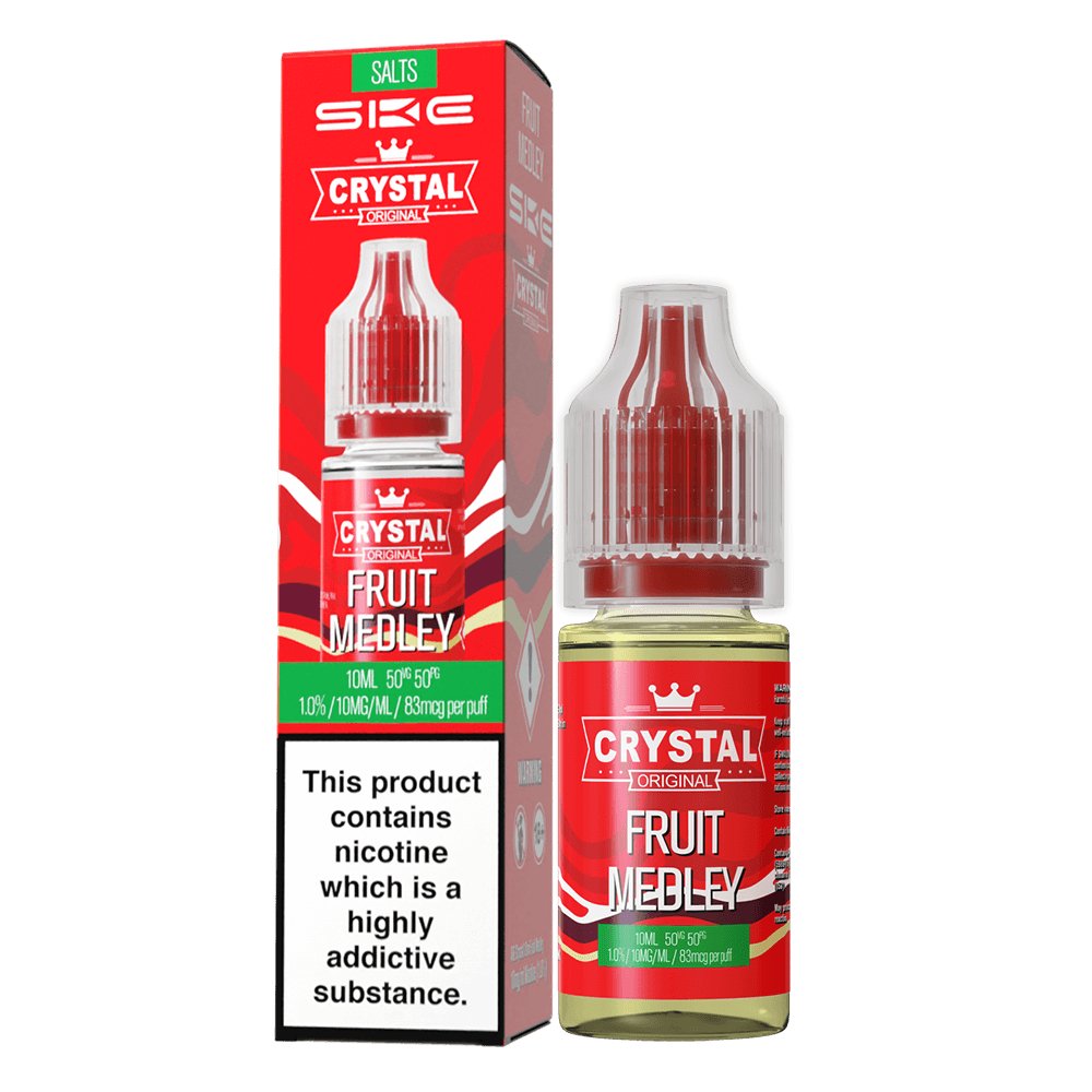 Ske Crystal Original Salts 10ml Nic Salts - Box of 10-Fruit Medley *New*-vapeukwholesale