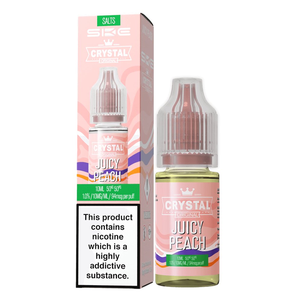 Ske Crystal Original Salts 10ml Nic Salts - Box of 10-Juicy Peach *New*-vapeukwholesale