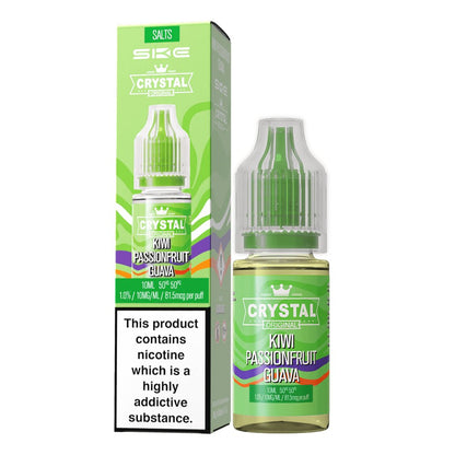 Ske Crystal Original Salts 10ml Nic Salts - Box of 10-Kiwi Passion Fruit Guava-vapeukwholesale