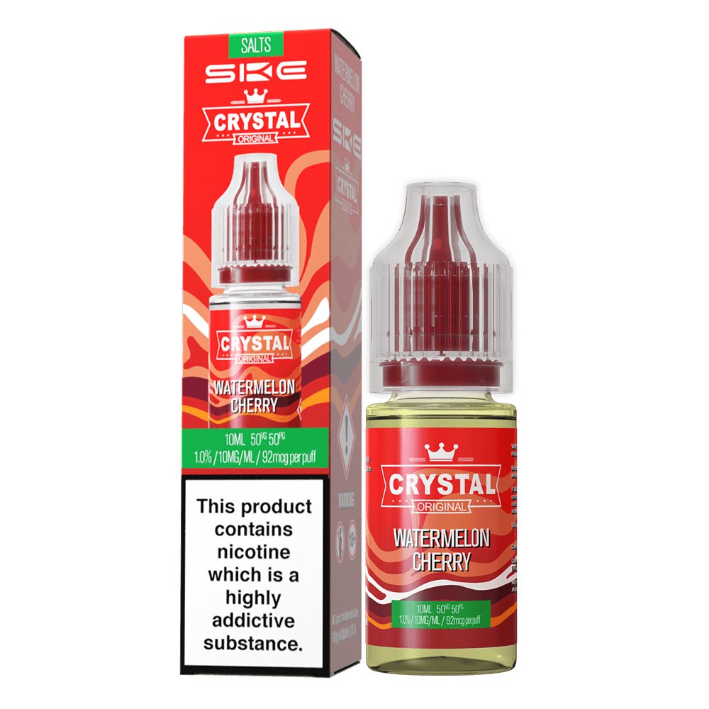 Ske Crystal Original Salts 10ml Nic Salts - Box of 10-Watermelon Cherry *New*-vapeukwholesale