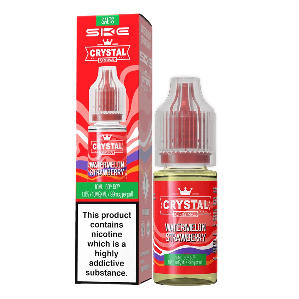 Ske Crystal Original Salts 10ml Nic Salts - Box of 10-Watermelon Strawberry *New*-vapeukwholesale