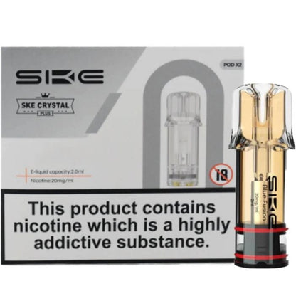 Ske Crytsal Plus Replacement Pods - Box of 10-Blue Fusion (Box of 10)-vapeukwholesale