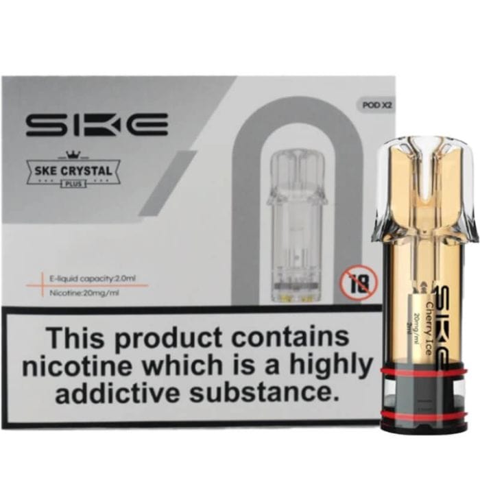 Ske Crytsal Plus Replacement Pods - Box of 10-Cherry Ice (Box of 10)-vapeukwholesale