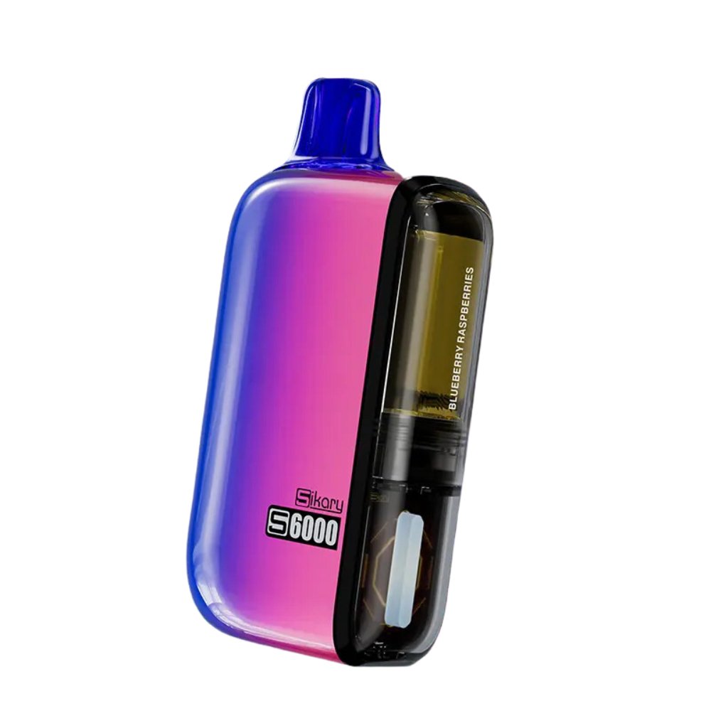 Ske Sikary S6000 Puffs Disposable Vape Pod Kit Box of 5-Blueberry Raspberries-vapeukwholesale