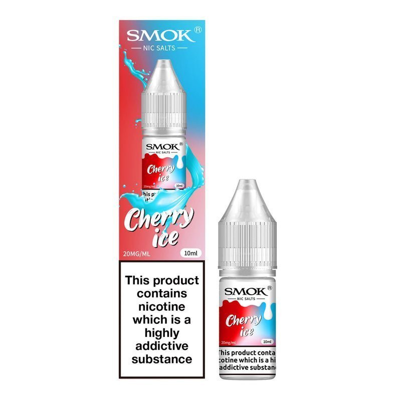 Smok Nic Salts 10ml E-liquids - Box of 10-Cherry Ice-vapeukwholesale