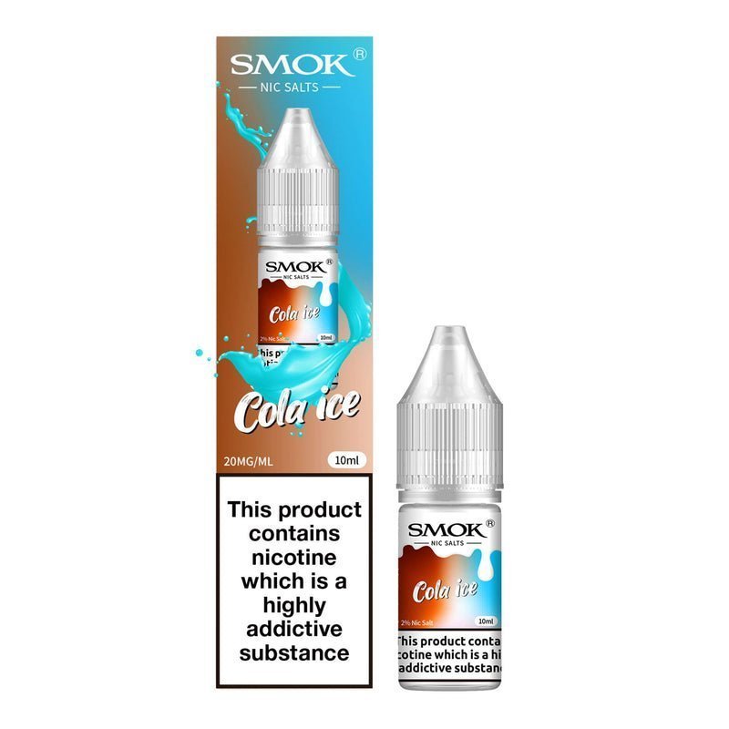 Smok Nic Salts 10ml E-liquids - Box of 10-Cola Ice-vapeukwholesale