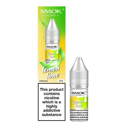 Smok Nic Salts 10ml E-liquids - Box of 10-Lemon Lime-vapeukwholesale