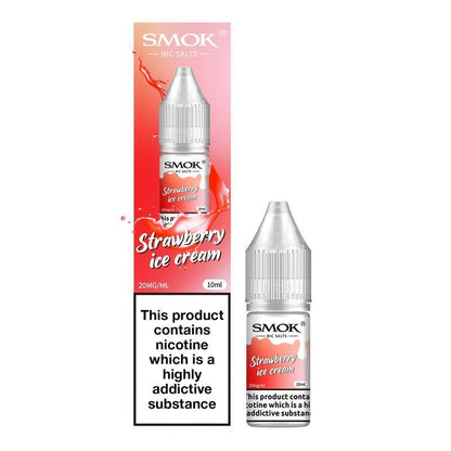 Smok Nic Salts 10ml E-liquids - Box of 10-Strawberry Ice Cream-vapeukwholesale