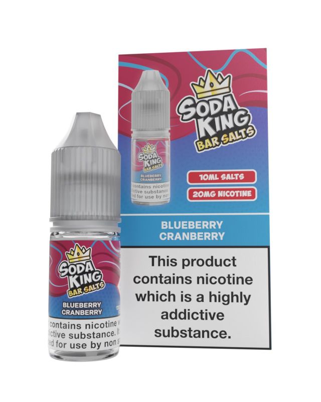 Soda King Nic Salt 10ml - Box of 10-Blueberry Cranberry-vapeukwholesale