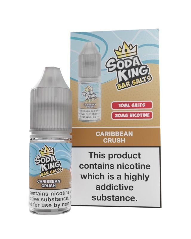 Soda King Nic Salt 10ml - Box of 10-Carribean Crush-vapeukwholesale