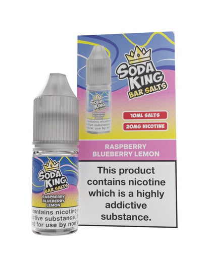 Soda King Nic Salt 10ml - Box of 10-Raspberry Blueberry Lemon-vapeukwholesale