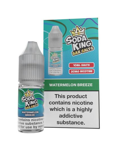 Soda King Nic Salt 10ml - Box of 10-Watermelon Breeze-vapeukwholesale