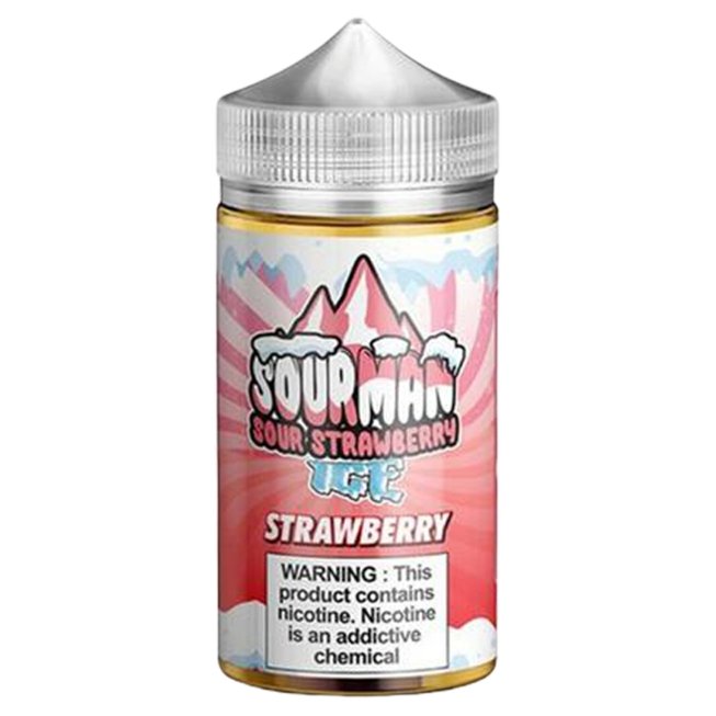 Sour Man Ice 200ml Shortfill-Strawberry Ice-vapeukwholesale