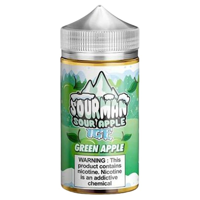 Sour Man Ice 200ml Shortfill-Green Apple Ice-vapeukwholesale