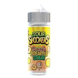 Sour Shockers 100ml E-Liquid-Peach Pineapple-vapeukwholesale