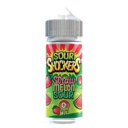 Sour Shockers 100ml E-Liquid-Straw Melon Sour-vapeukwholesale