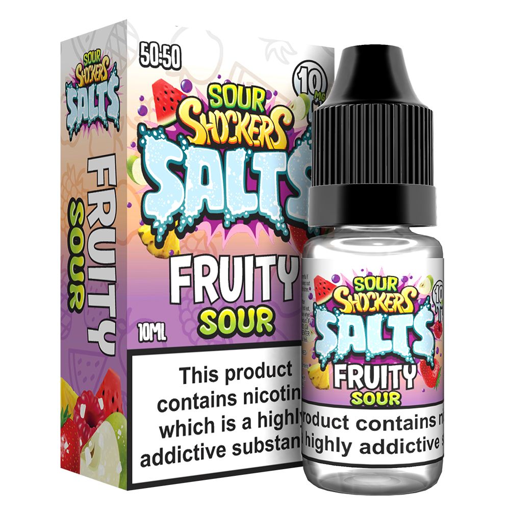 Sour shockers Nic Salt 10ml Pack of 5-Fruity Sour-vapeukwholesale