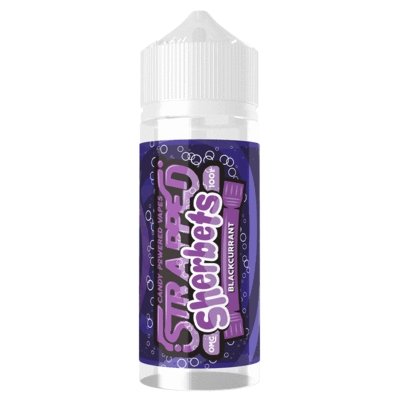 Strapped Sherbets 100ML Shortfill-Blackcurrant-vapeukwholesale