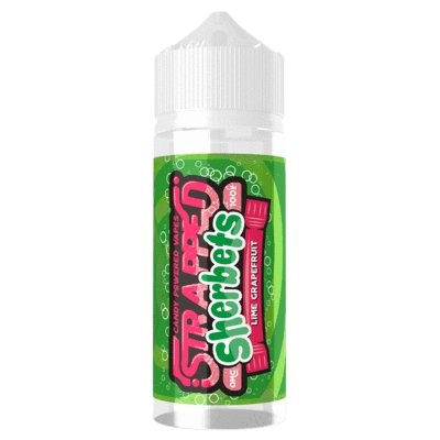 Strapped Sherbets 100ML Shortfill-Lime Grapefruit-vapeukwholesale