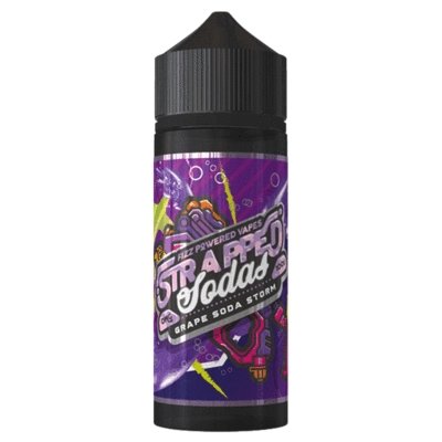 Strapped Sodas 100ML Shortfill-Grape Soda Storm-vapeukwholesale